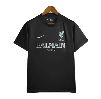 24/25 Maillot D'Entraînement Liverpool X Balmain Noir