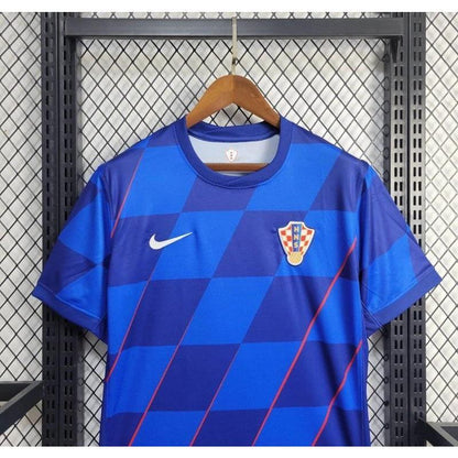 2024 Kroatien Auswärts Blue Jersey