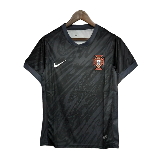 Camiseta Portero 2024 Portugal Euro Negro