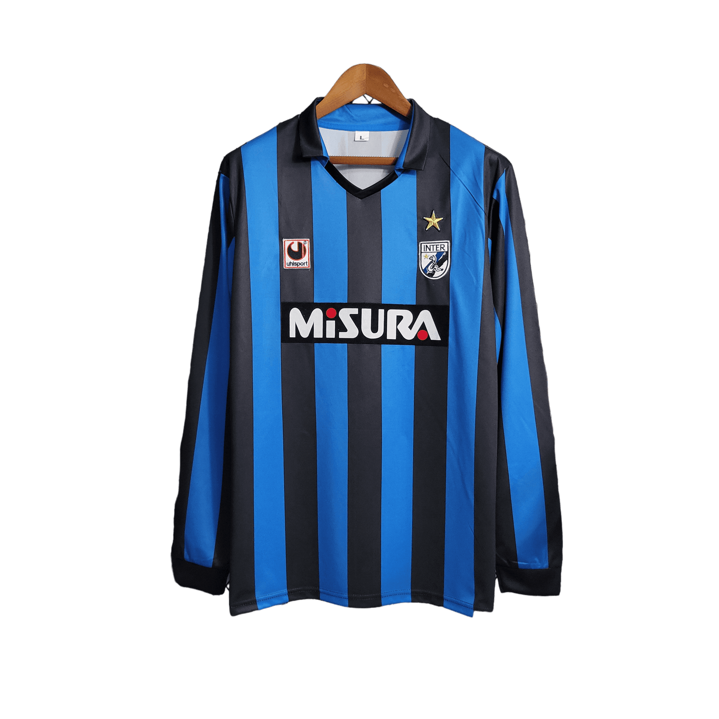 Inter Milan Príomhoide 88/89-Sleeve Fada