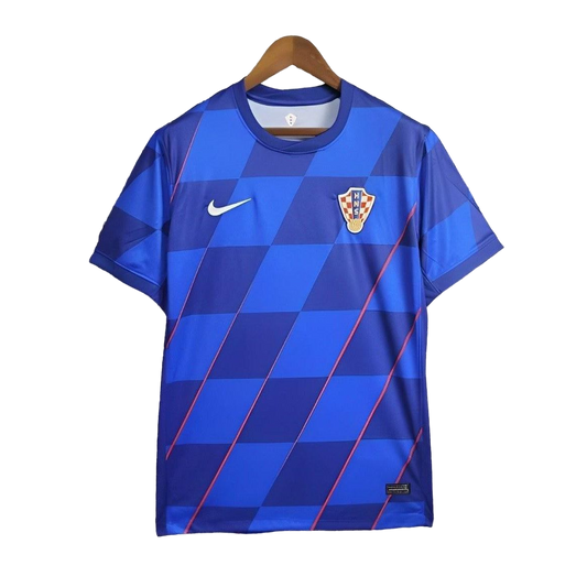 Maillot Bleu 2024 Croatie Extérieur