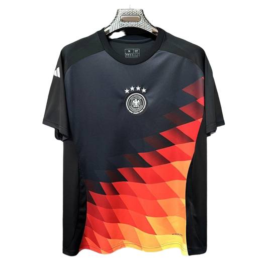 Deutschland Schwarzes Pre-Match-Trikot 2024