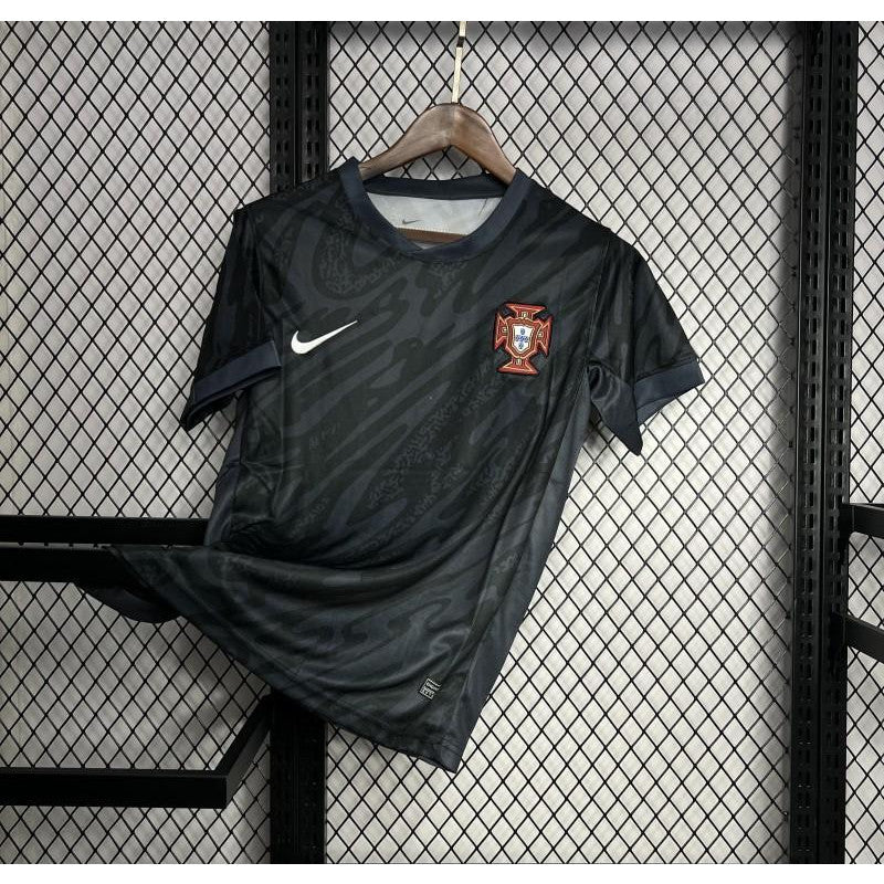 Camiseta Portero 2024 Portugal Euro Negro