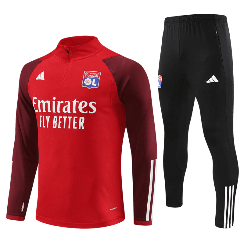 Olympique lyon-1/2 zip edzés tény