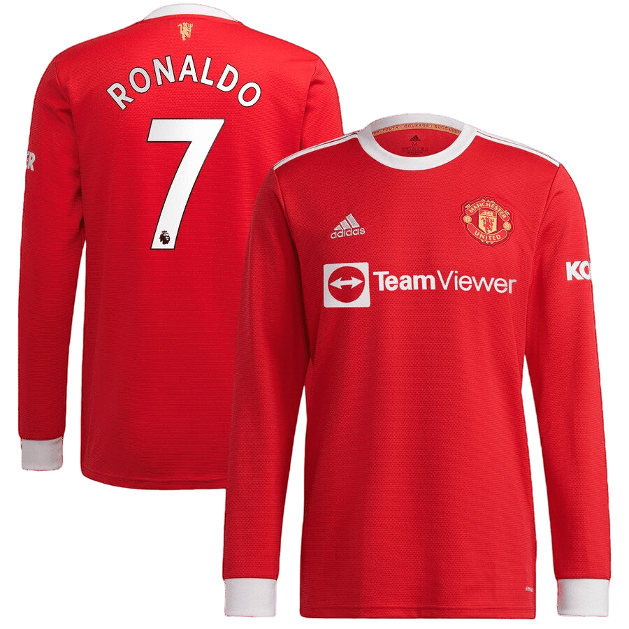 Manchester United Home 21/22-Langarm-Ronaldo 7