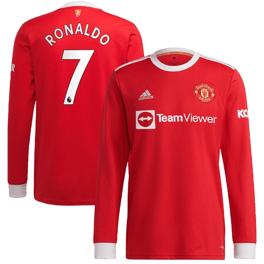 Manchester united home 21/22-hosszú ujjú-ronaldo 7